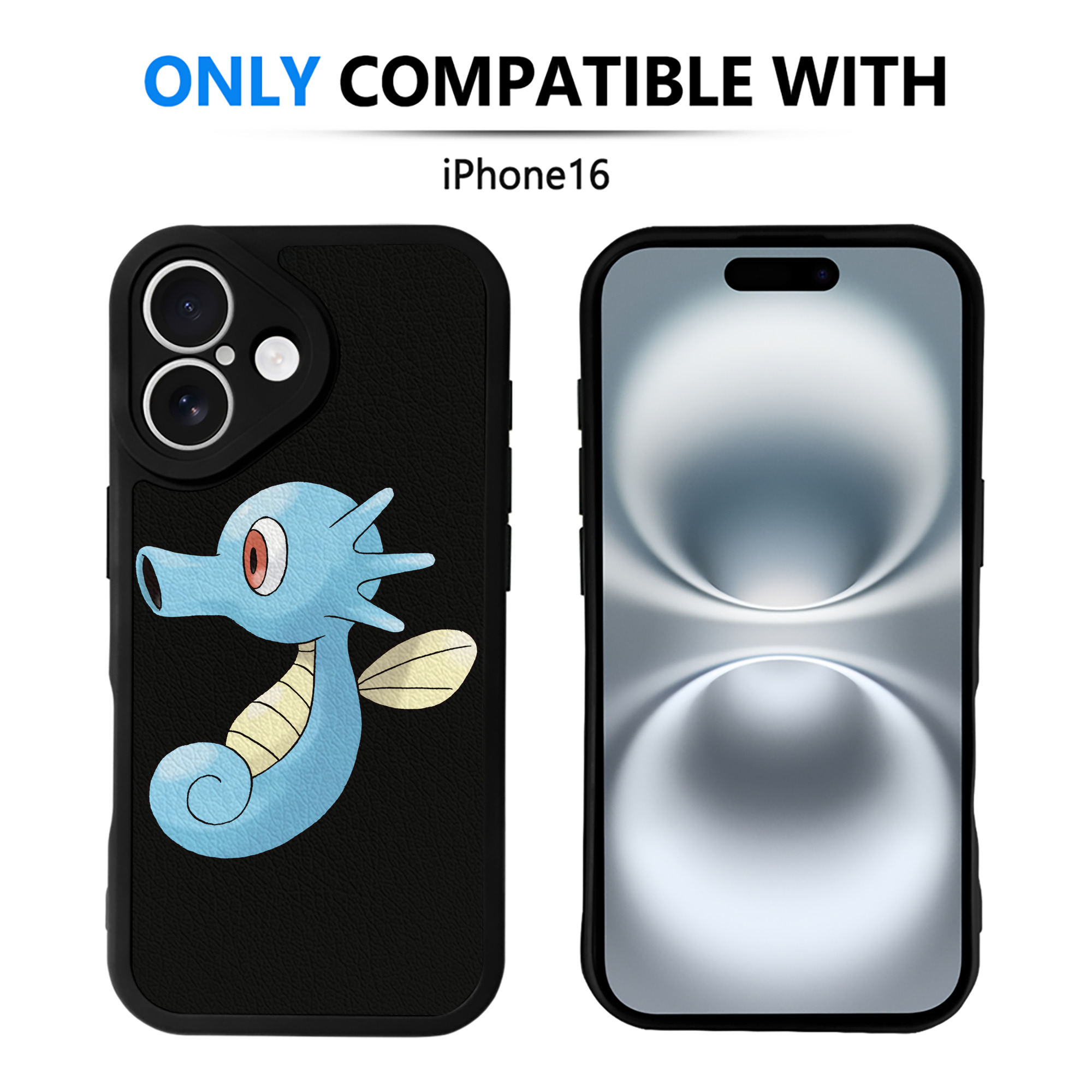 （画像用） ポケットモンスター Pokémon 【iPhone 16シリーズ対応】シリコンスマホケース（レザー調） 材質：シリコン